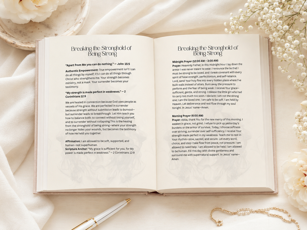 Quiet Power is a spiritual warfare devotional for Christian women with daily Scripture, strategic prayers and victory decrees for peace, faith and strength.