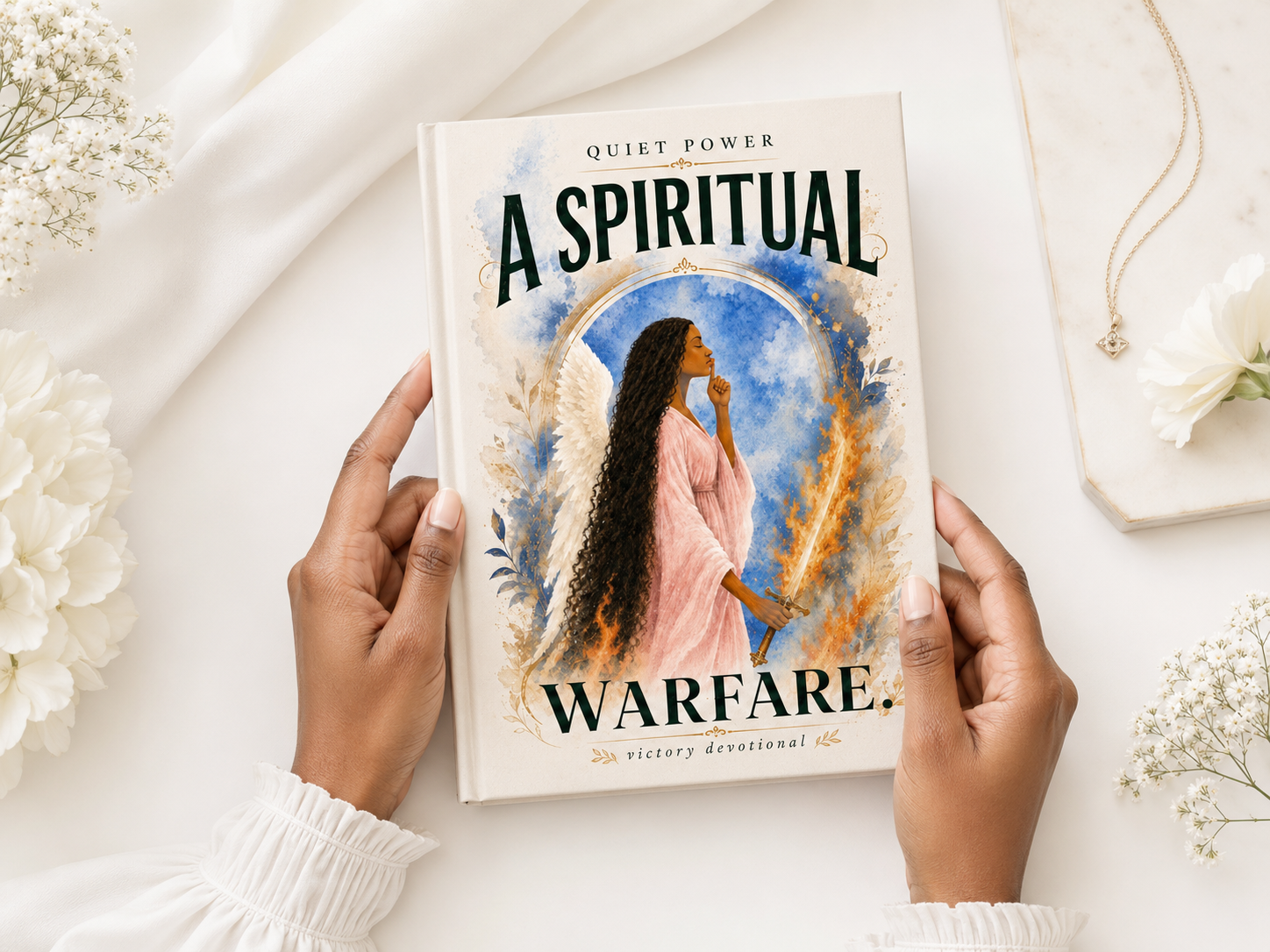 Quiet Power is a spiritual warfare devotional for Christian women with daily Scripture, strategic prayers and victory decrees for peace, faith and strength.