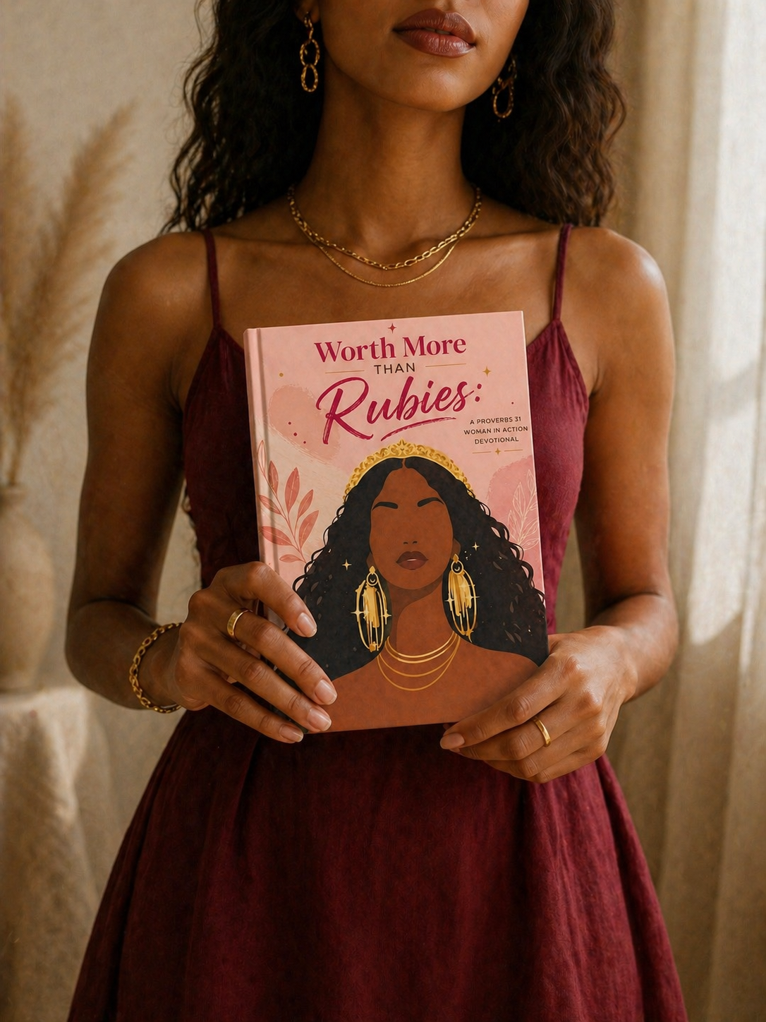 A 31-day Proverbs 31 devotional journal for Black women with Scripture, prayers, affirmations and prompts for identity, confidence, purpose and faith.