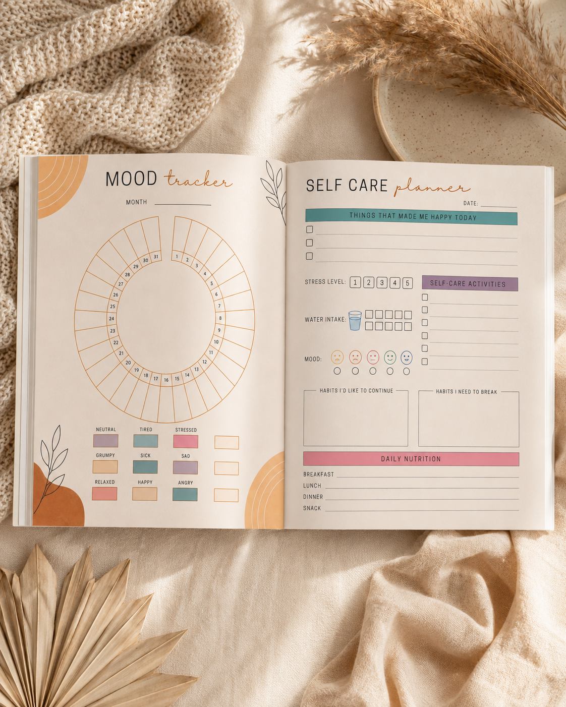 Zechariah Self Care Planner for Women: Daily Wellness Planner for Healthy Habits, Mindful Routines, Self-Love &amp; Personal Growth
